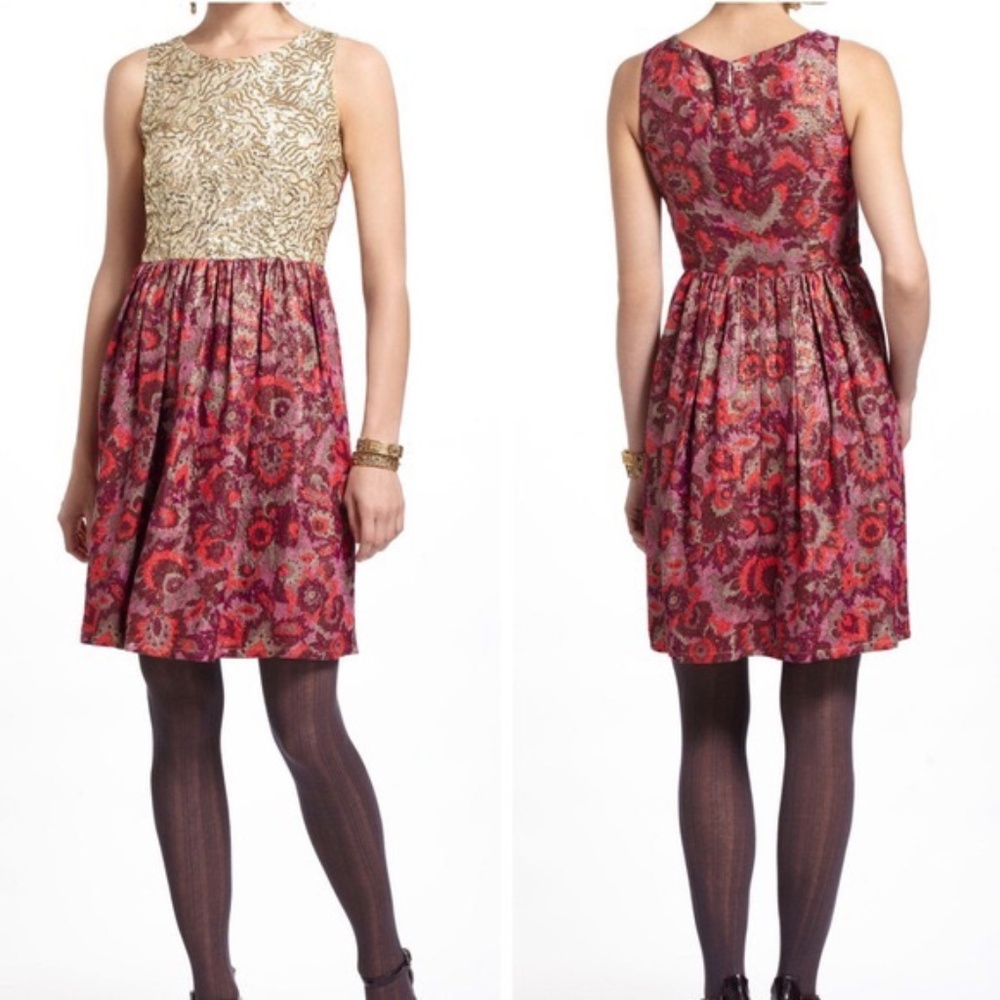 Anthropologie Wren Holiday Sequin Dress